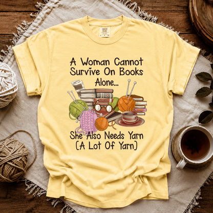 Comfort Colors Books & Yarn Lover T-shirt