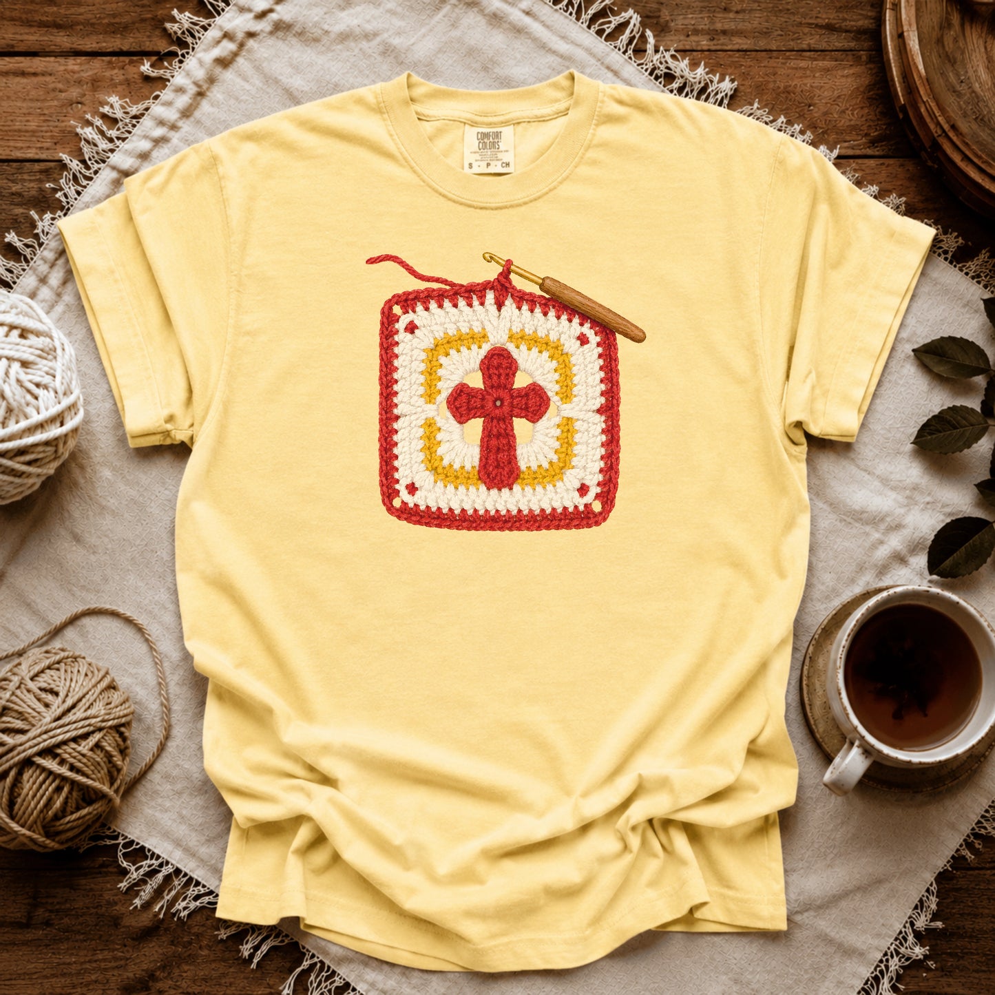 Comfort Colors Crochet Faith T-shirt