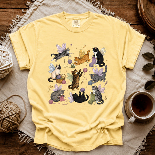 Comfort Colors Fairy Cats Club T-shirt