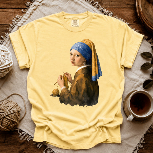 Comfort Colors Girl Knitting T-shirt