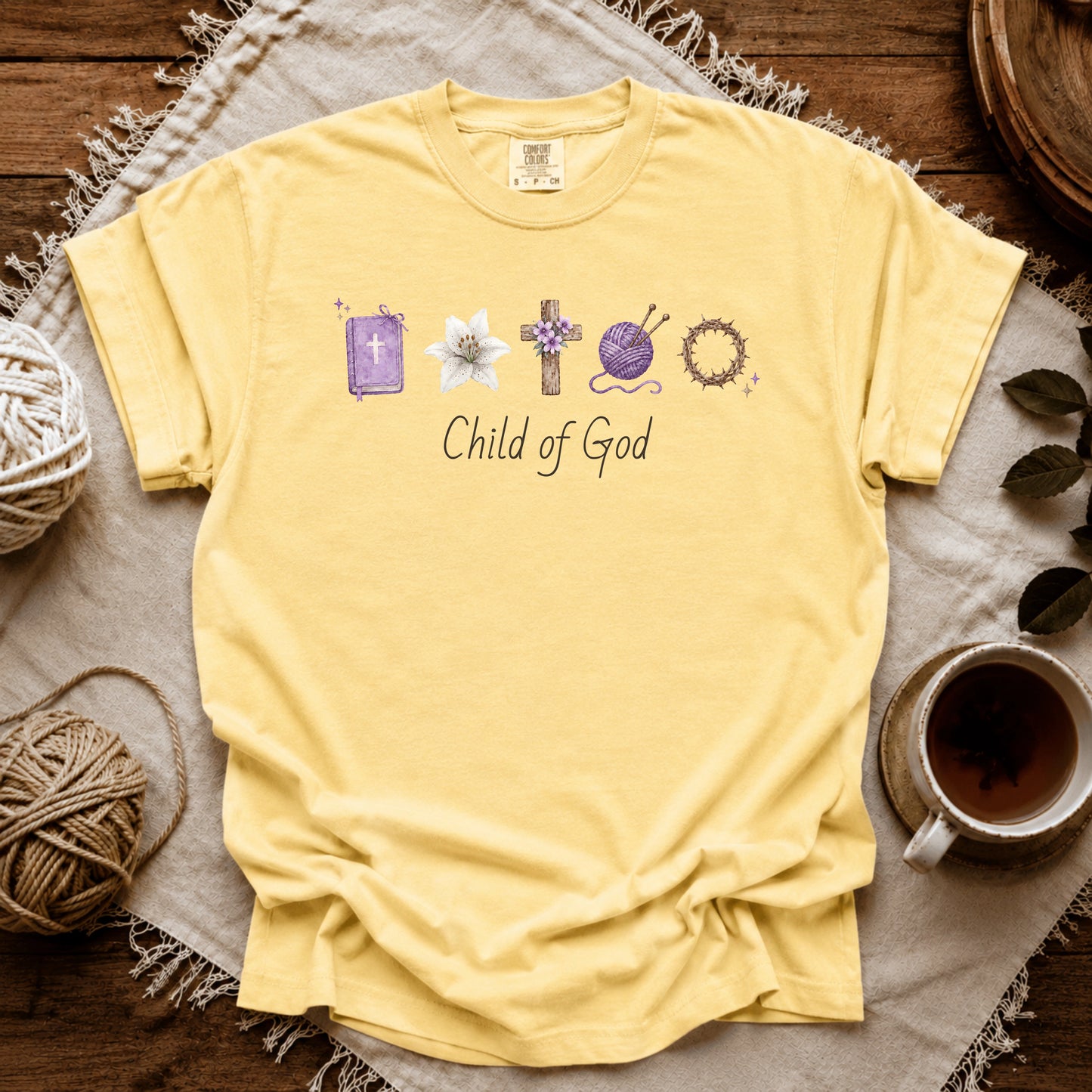 Comfort Colors I'm A Knitter And A Child Of God T-shirt