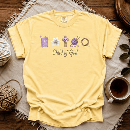 Comfort Colors I'm A Knitter And A Child Of God T-shirt