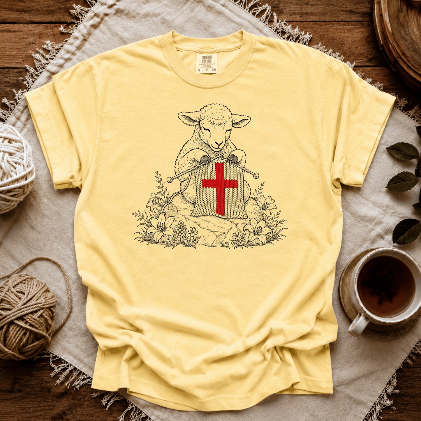 Comfort Colors Knitted in Christ T-shirt