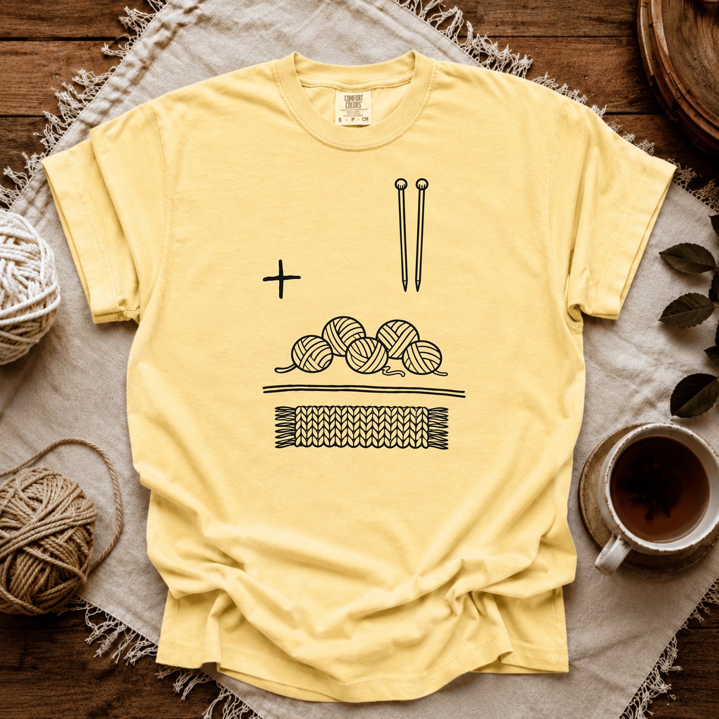 Comfort Colors Knitting Is Math T-shirt