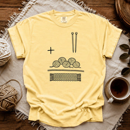 Comfort Colors Knitting Is Math T-shirt