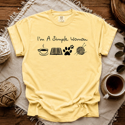 Comfort Colors Simple Woman T-shirt