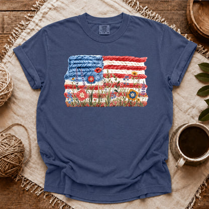 Comfort Colors Flowers, Stripes & Skeins T-shirt