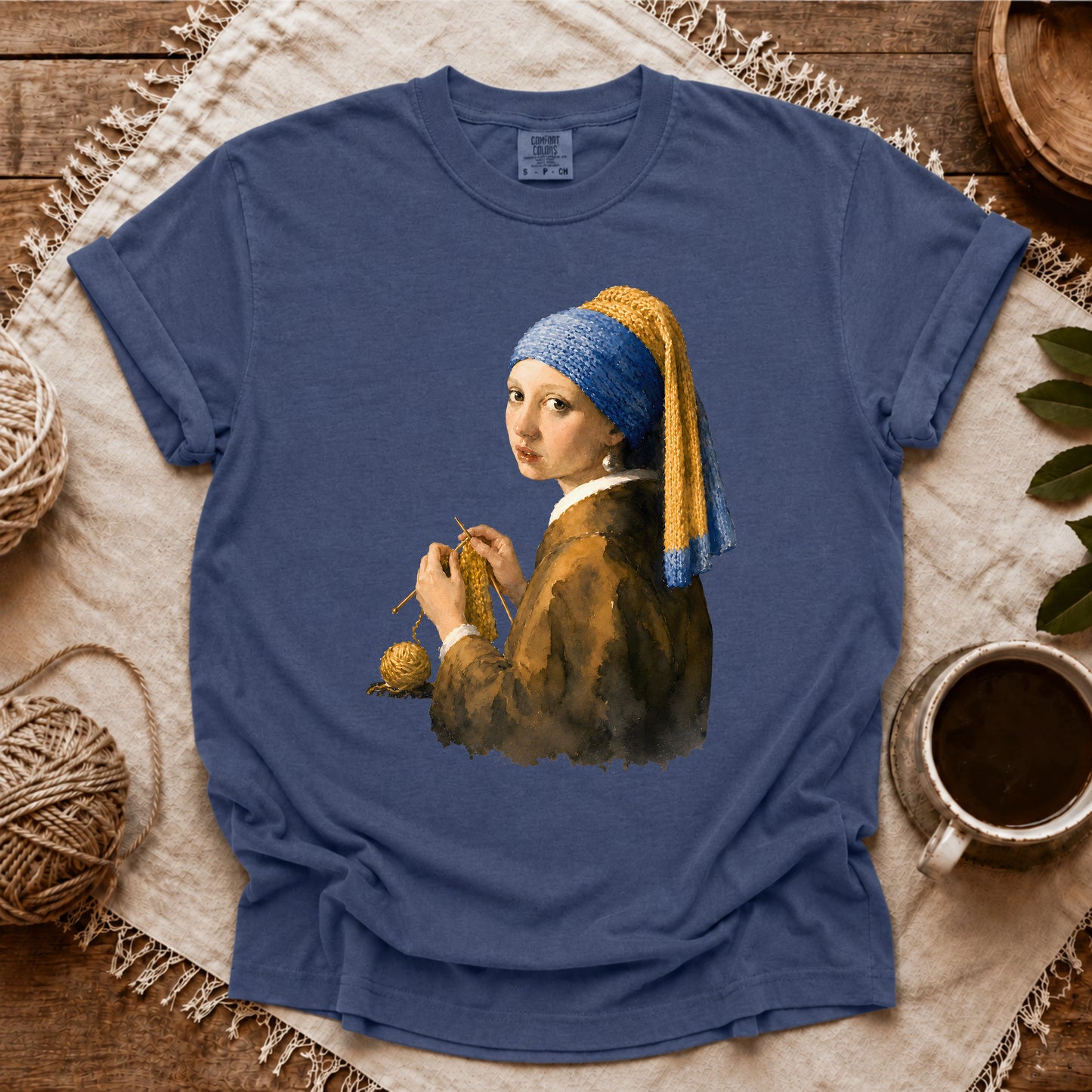 Comfort Colors Girl Knitting T-shirt