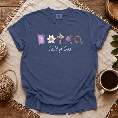 Comfort Colors I'm A Knitter And A Child Of God T-shirt