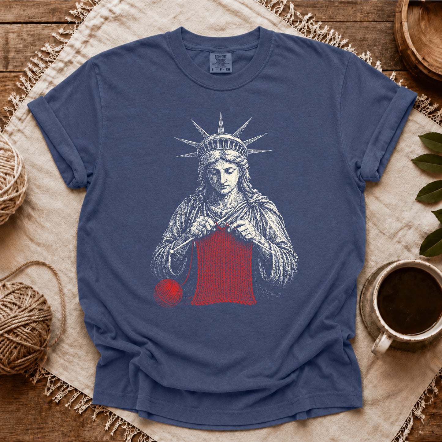 Comfort Colors Knitting For Liberty T-shirt