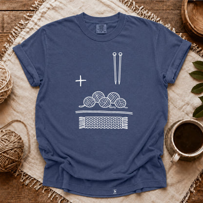 Comfort Colors Knitting Is Math T-shirt