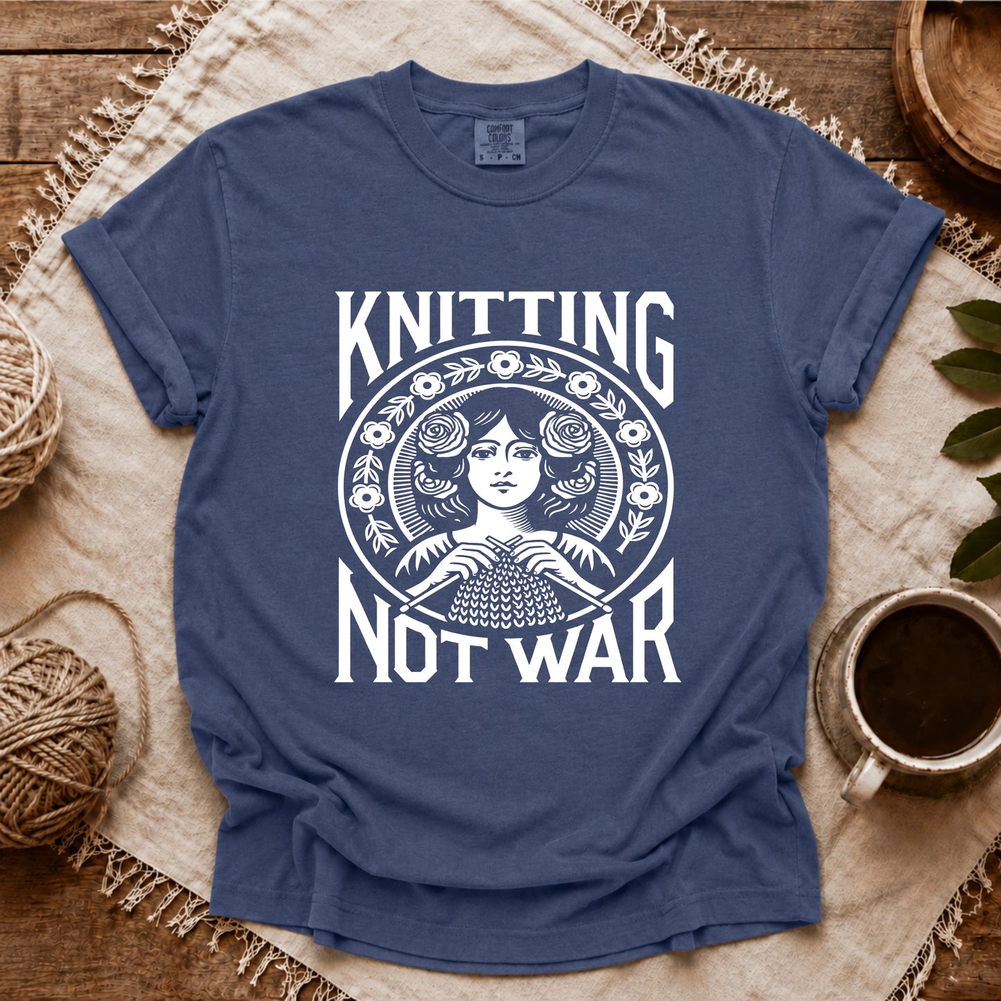 Comfort Colors Knitting Not War T-shirt
