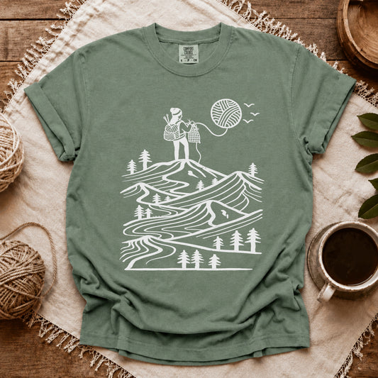Comfort Colors A Camper Knitting The Sun T-shirt