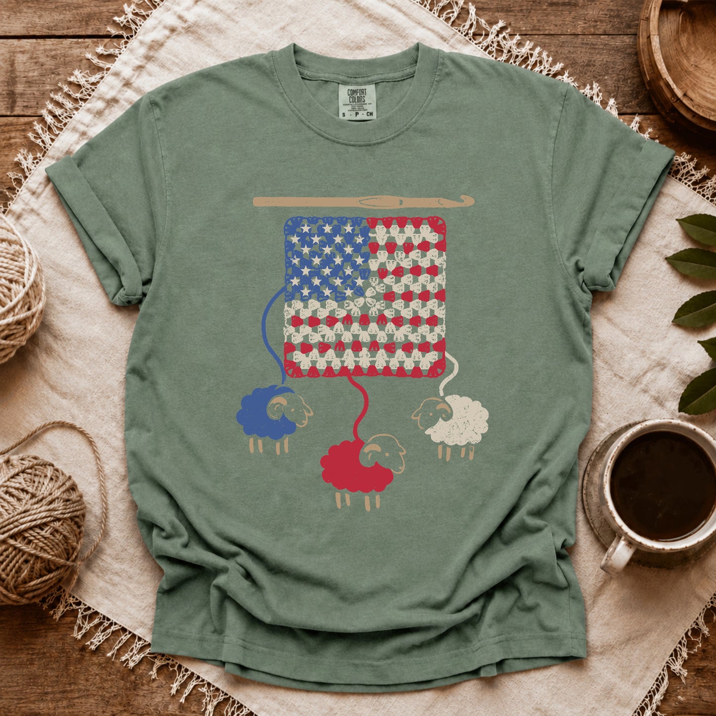 Comfort Colors America Granny Flock T-shirt