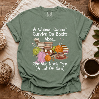 Comfort Colors Books & Yarn Lover T-shirt