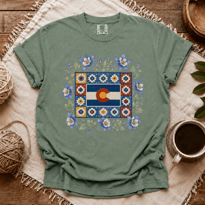 Comfort Colors Colorado In Granny Squares T-shirt