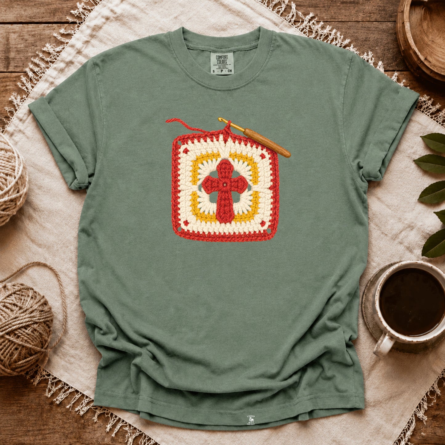 Comfort Colors Crochet Faith T-shirt