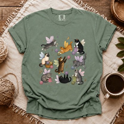 Comfort Colors Fairy Cats Club T-shirt