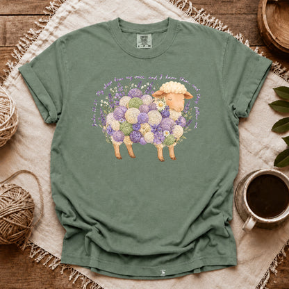 Comfort Colors Faithful Yarn Sheep T-shirt