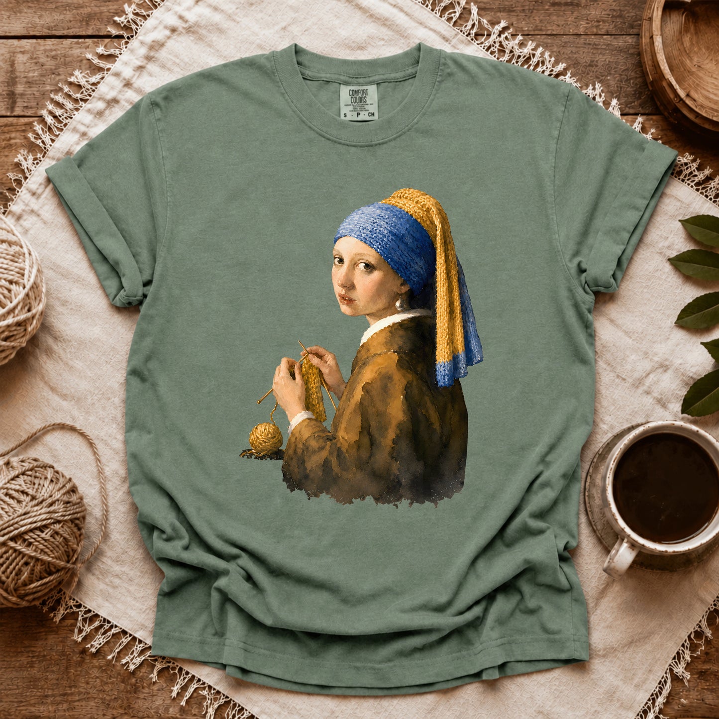 Comfort Colors Girl Knitting T-shirt