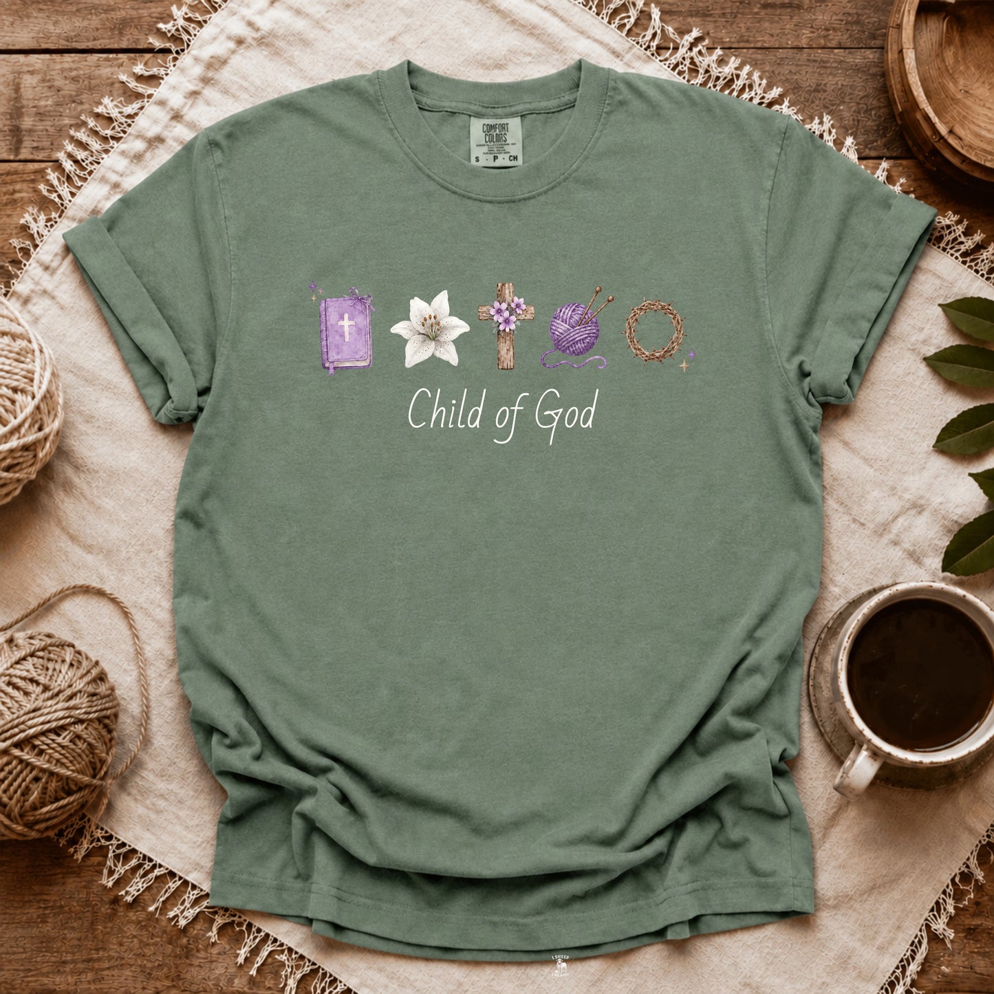 Comfort Colors I'm A Knitter And A Child Of God T-shirt