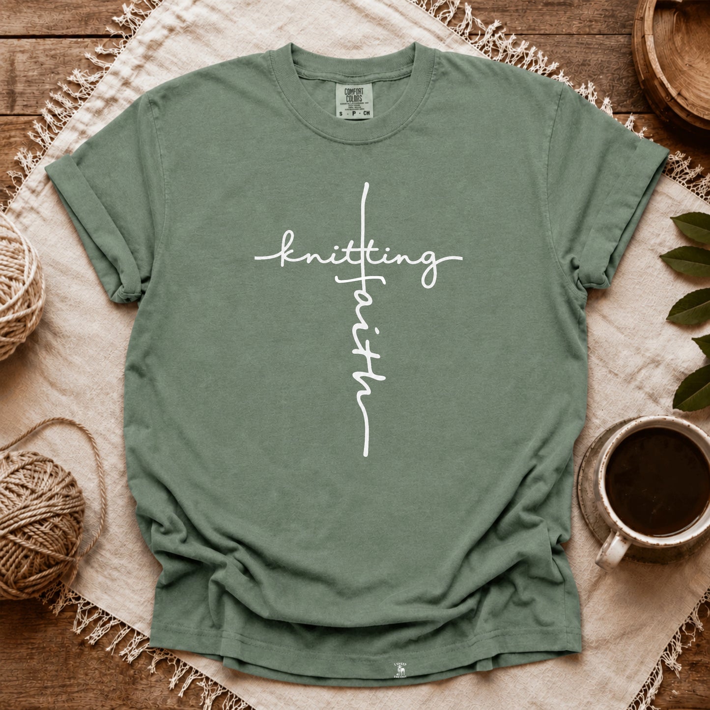 Comfort Colors Knitting Faith T-shirt