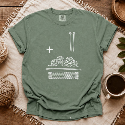 Comfort Colors Knitting Is Math T-shirt