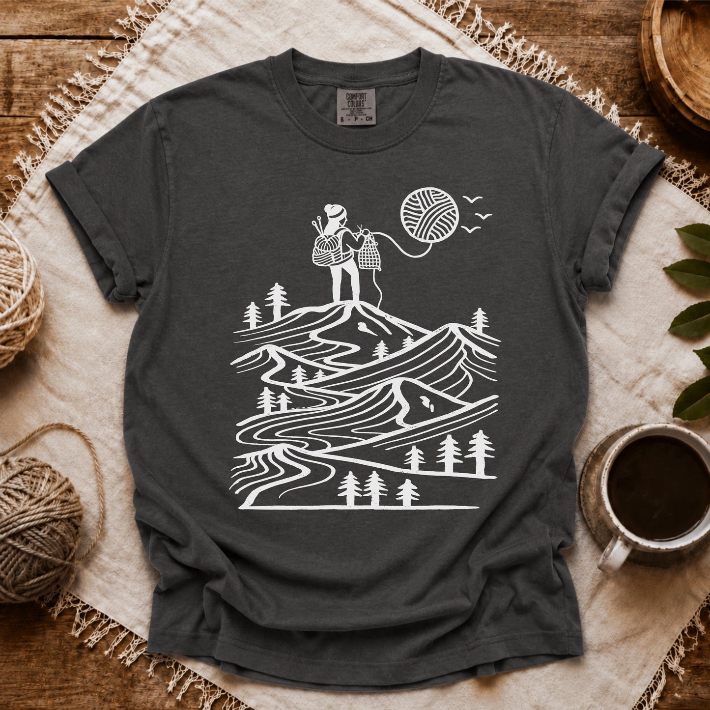 Comfort Colors A Camper Knitting The Sun T-shirt