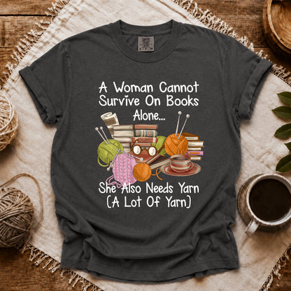 Comfort Colors Books & Yarn Lover T-shirt