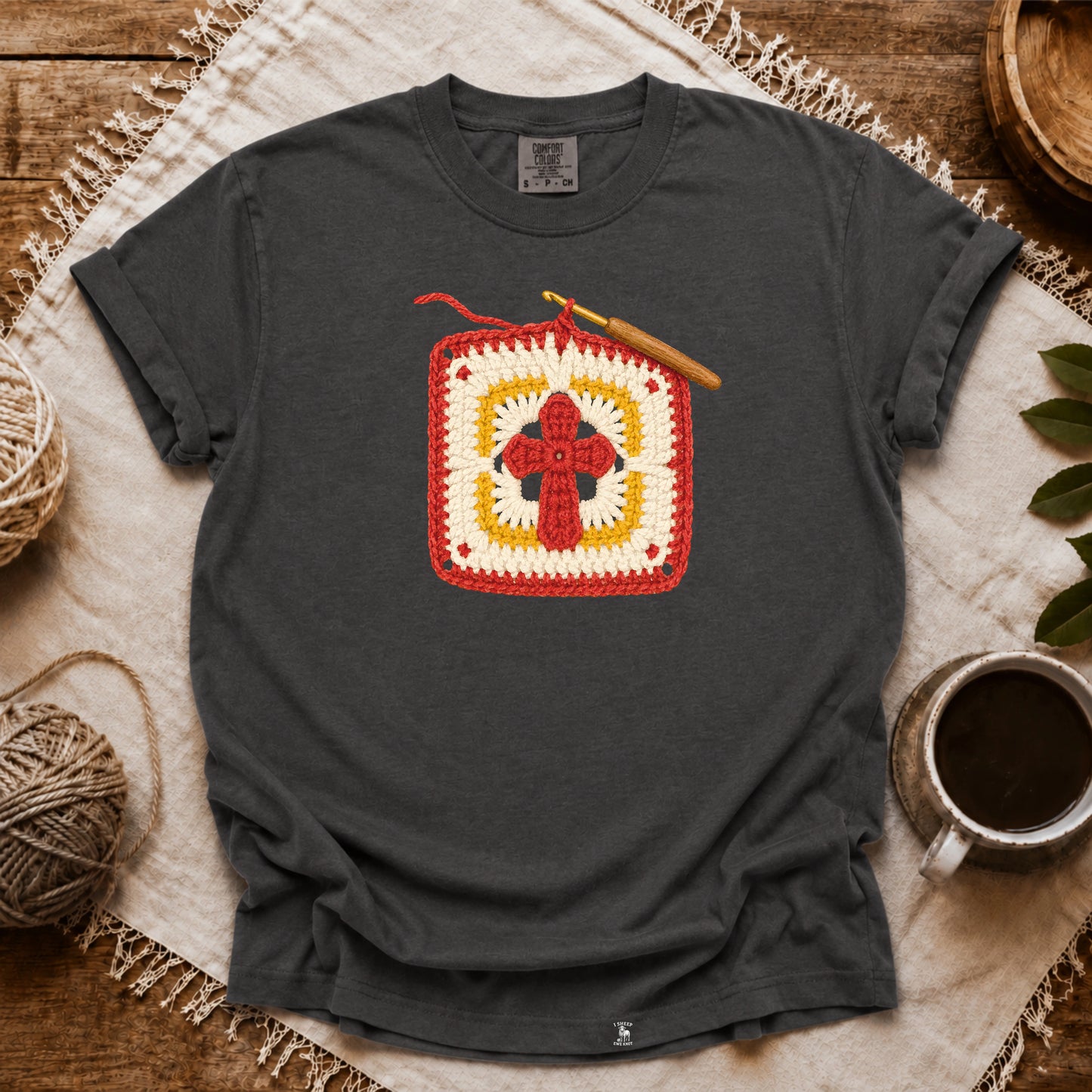 Comfort Colors Crochet Faith T-shirt