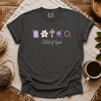 Comfort Colors I'm A Knitter And A Child Of God T-shirt