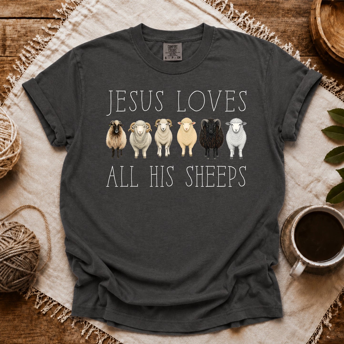 Comfort Colors Jesus Loves All His Sheeps T-shirt