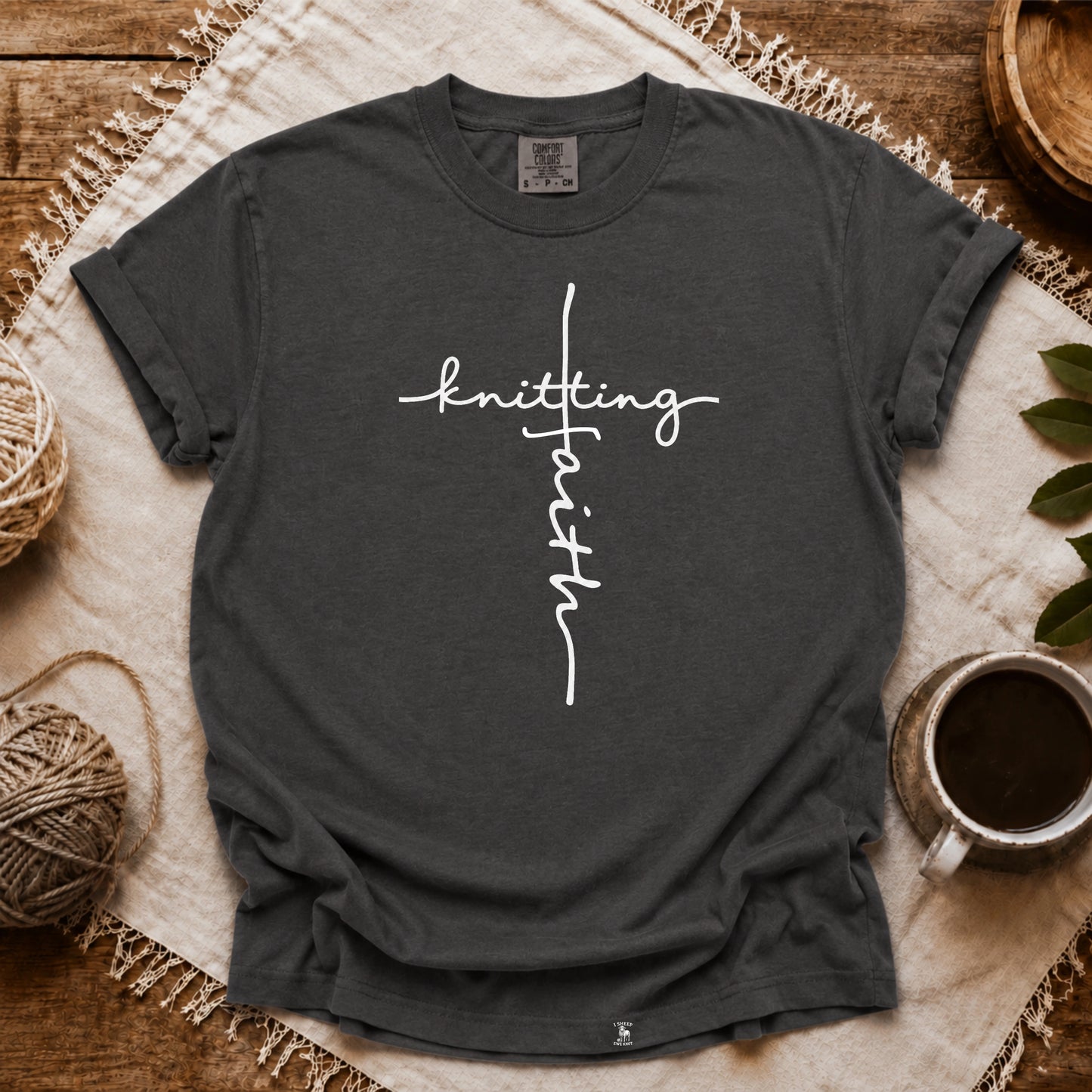 Comfort Colors Knitting Faith T-shirt