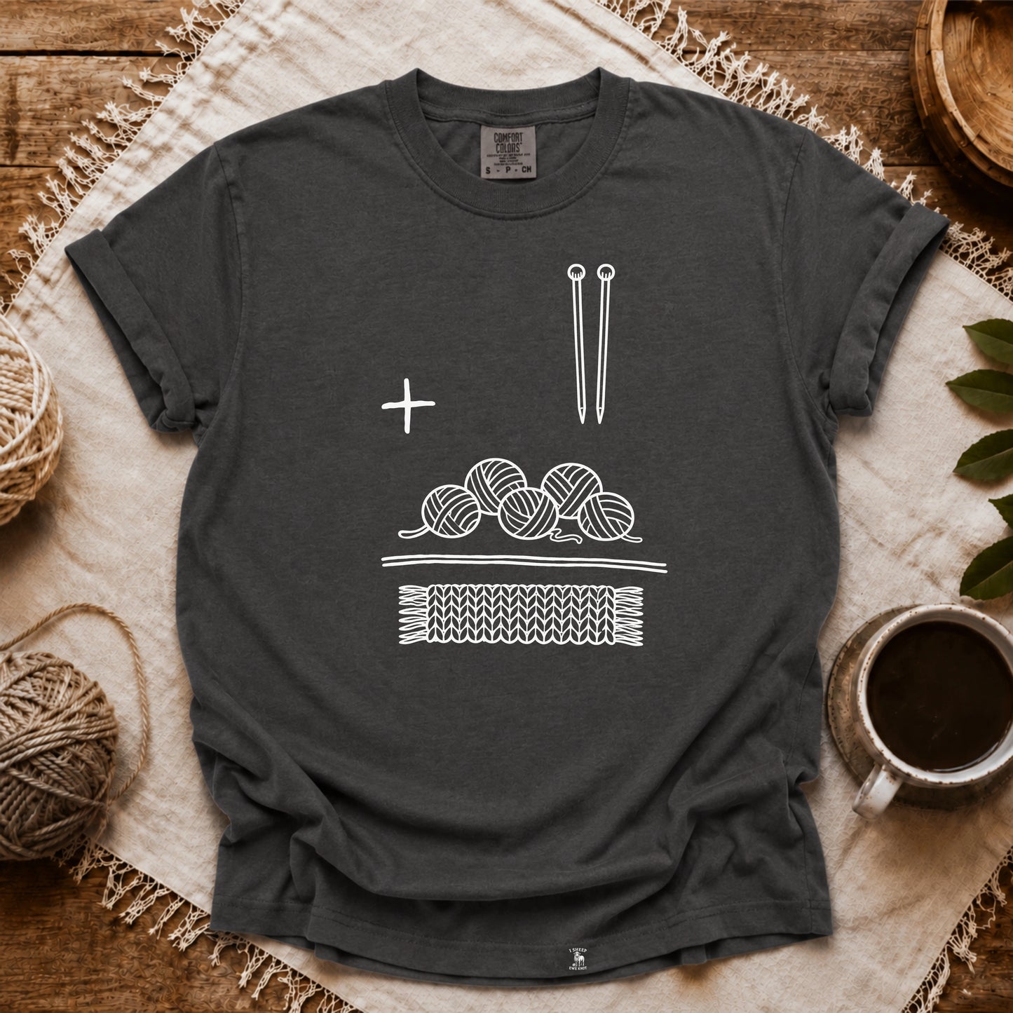 Comfort Colors Knitting Is Math T-shirt