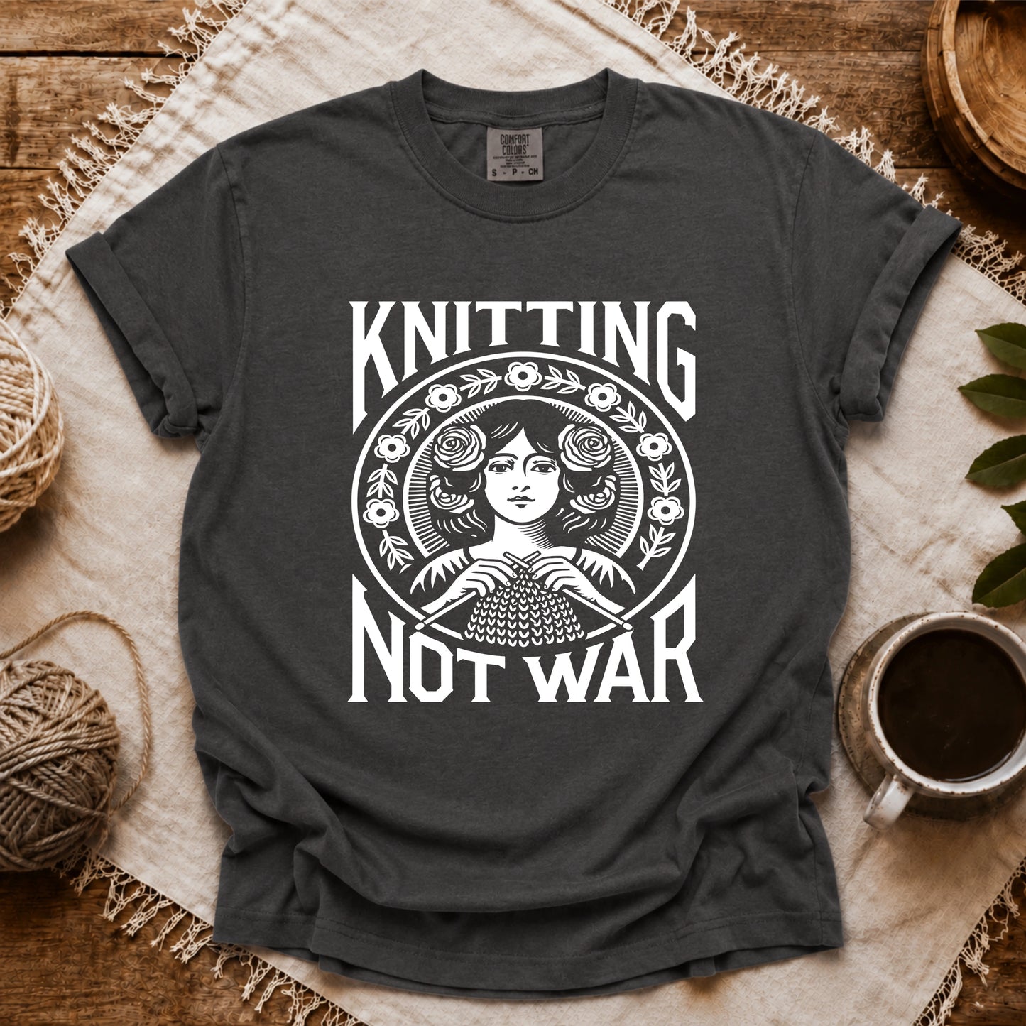 Comfort Colors Knitting Not War T-shirt