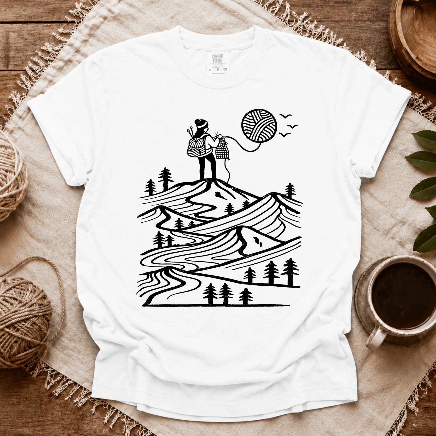 Comfort Colors A Camper Knitting The Sun T-shirt
