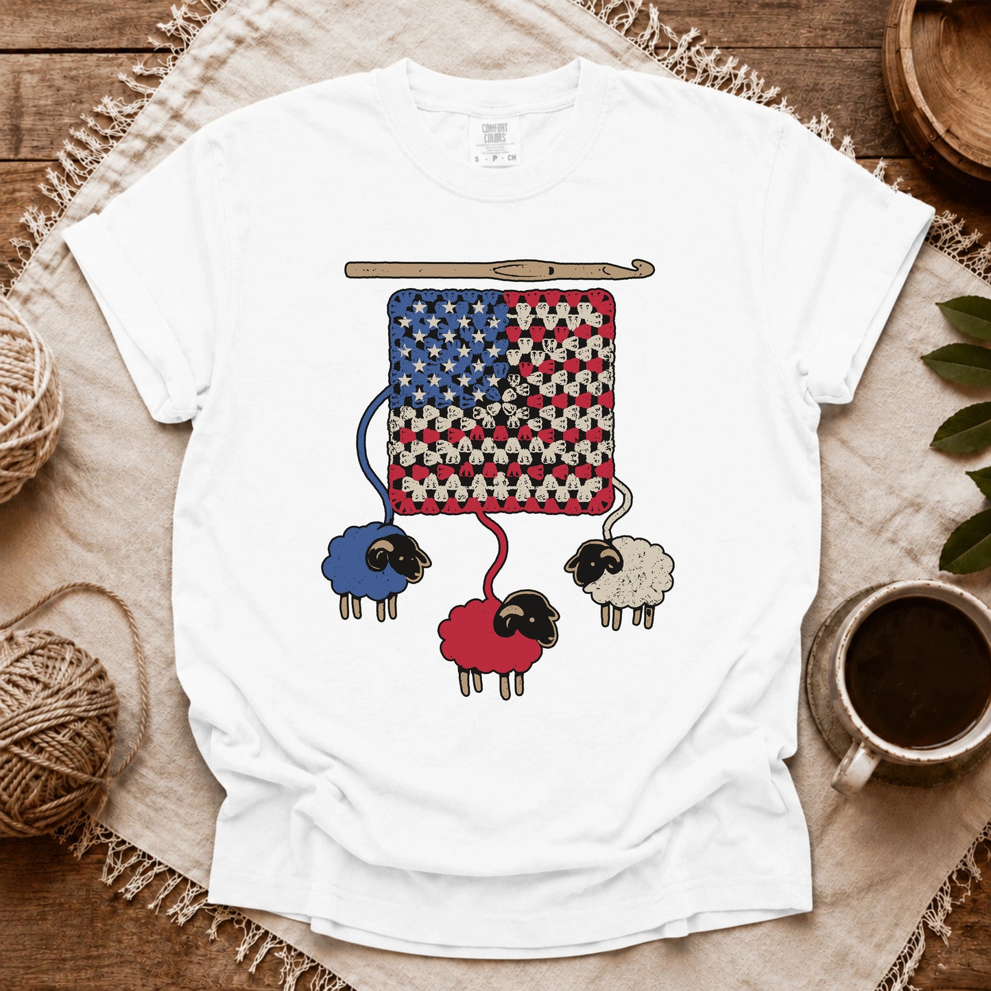 Comfort Colors America Granny Flock T-shirt