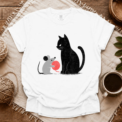 Comfort Colors Cat And Mice T-shirt