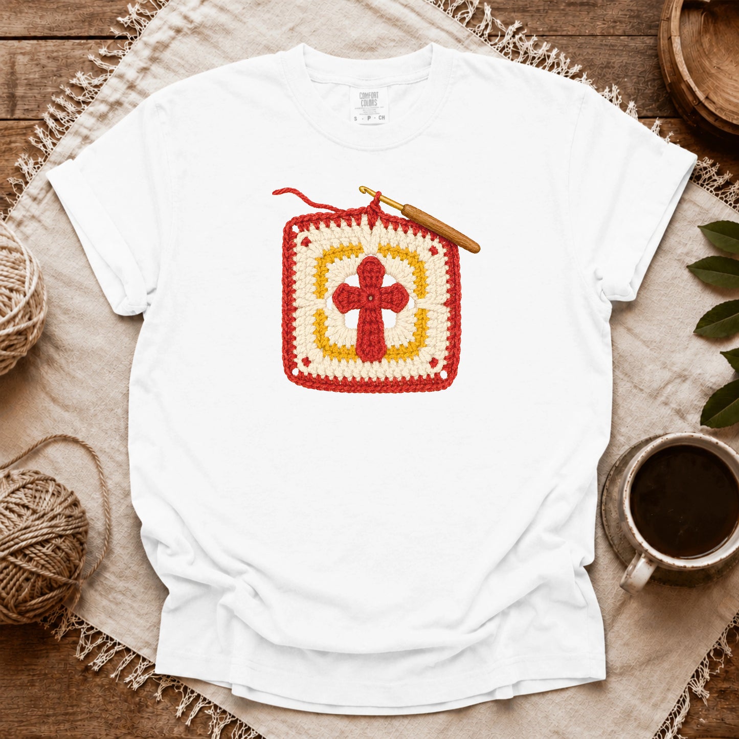 Comfort Colors Crochet Faith T-shirt