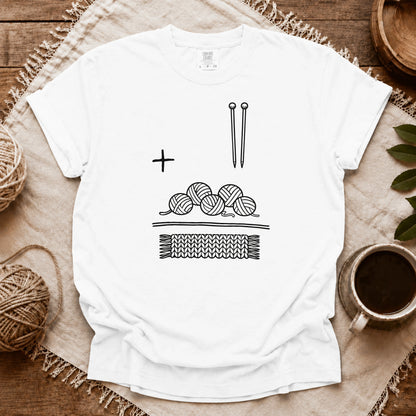 Comfort Colors Knitting Is Math T-shirt