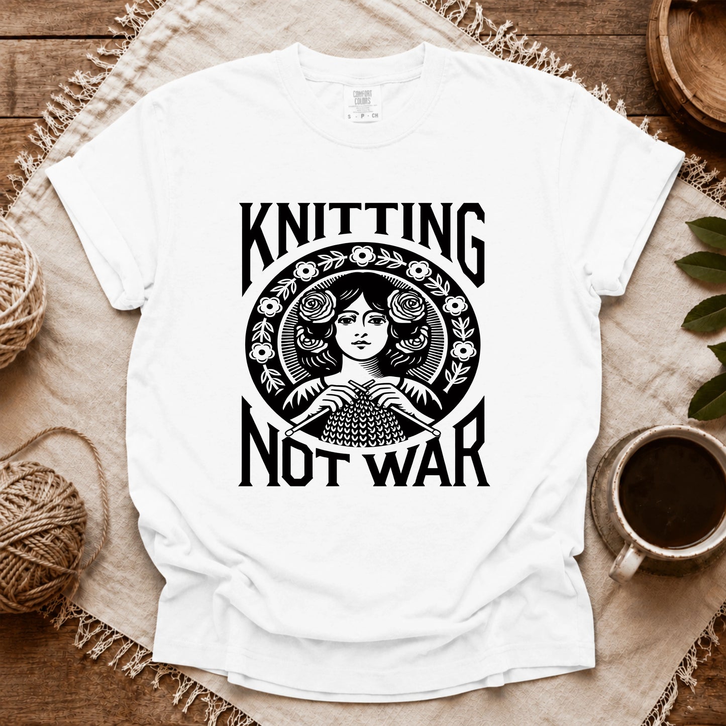 Comfort Colors Knitting Not War T-shirt