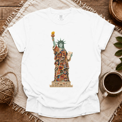 Comfort Colors Liberty Covered In Granny Squares T-shirt