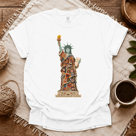 Comfort Colors Liberty Covered In Granny Squares T-shirt