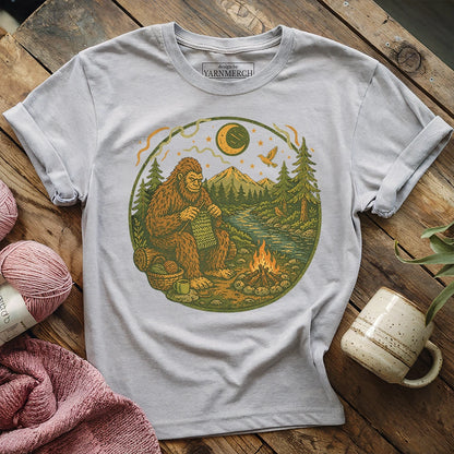 Campfire Knitting Bigfoot T-shirt