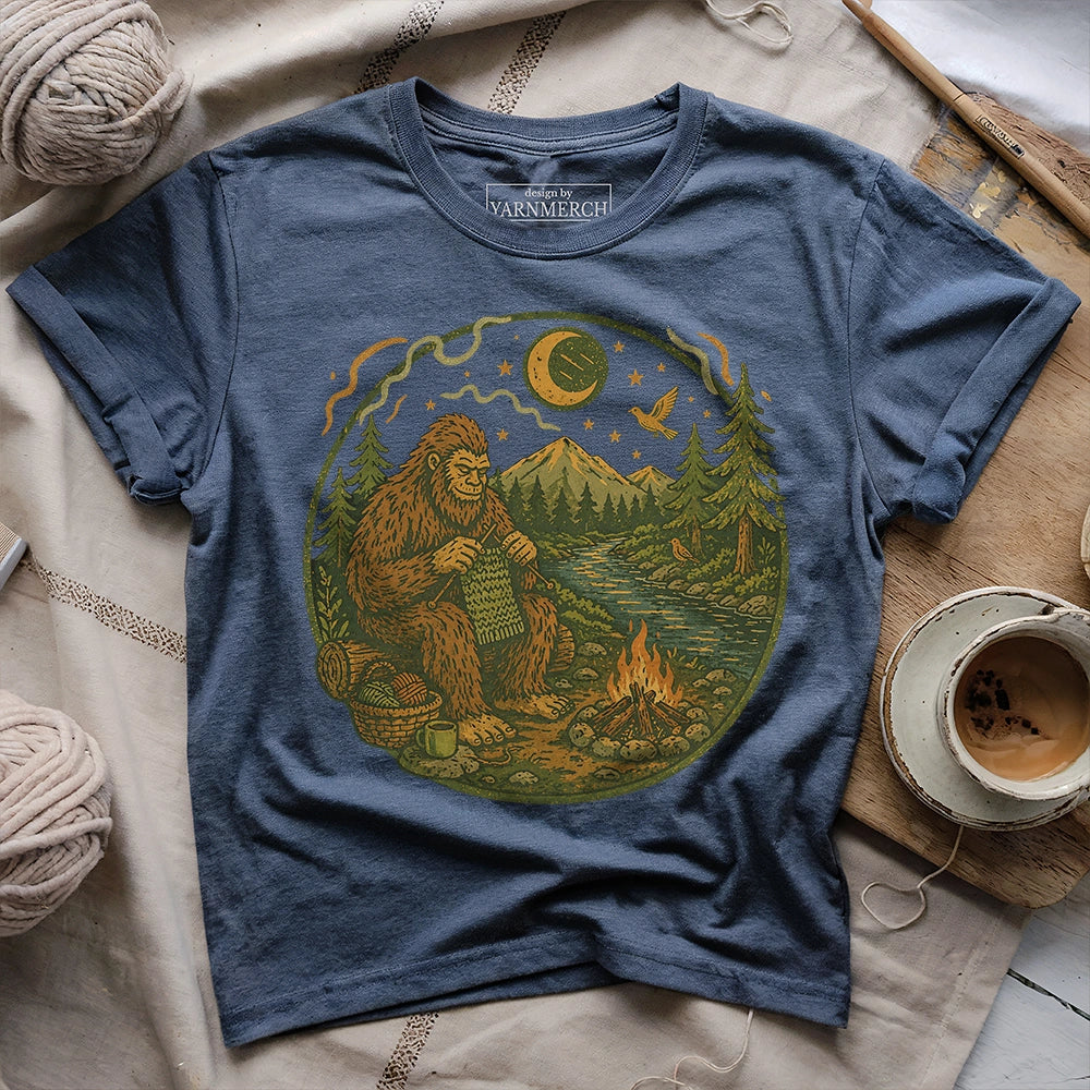 Campfire Knitting Bigfoot T-shirt