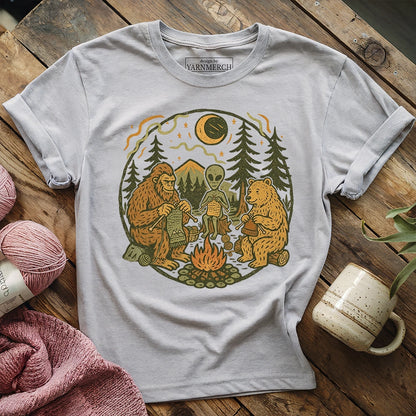 Campfire Knitting Friends T-shirt