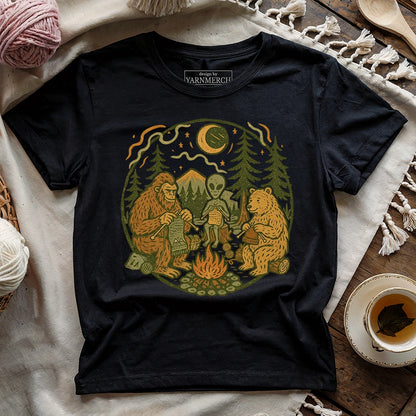 Campfire Knitting Friends T-shirt