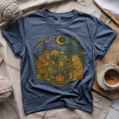 Campfire Knitting Friends T-shirt