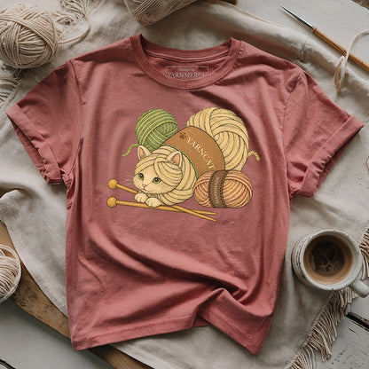 Cat Made Of Yarn T-shirt