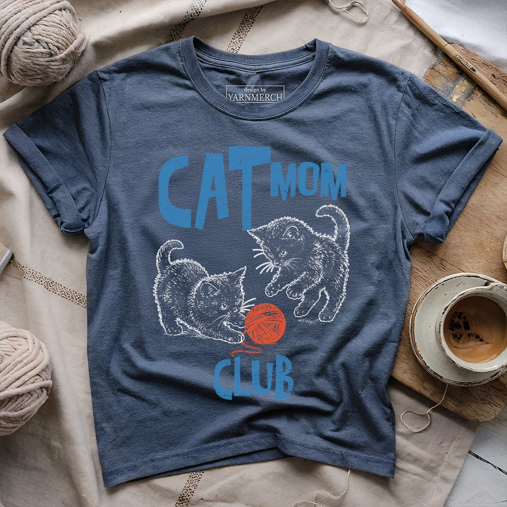 Cat Mom Club T-shirt